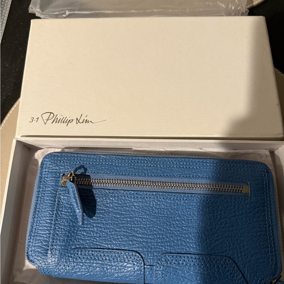 3.1 Phillip Lim Blue Leather Wallet - Picture 3 of 4